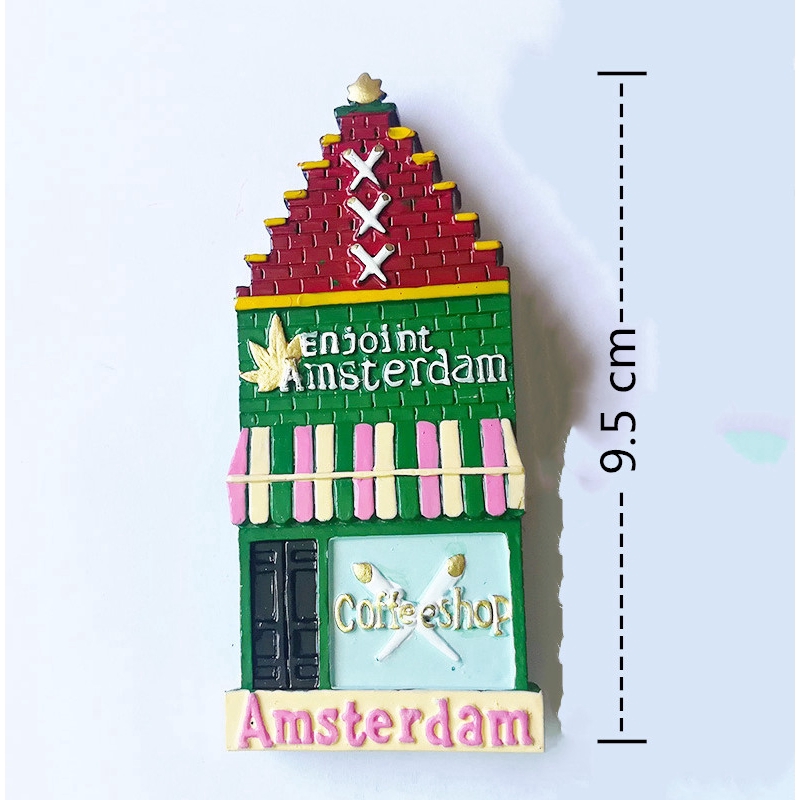 3D Resin Creative Fridge Magnet Netherlands Amsterdam Tourist Souvenirs Refrigerator Sticker