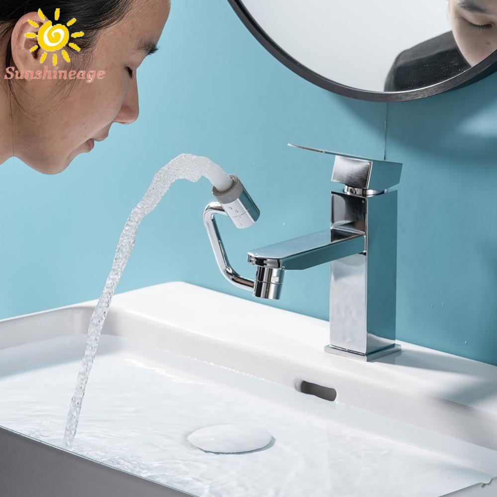 Swivel Faucet Robotic Arm Splash Filter Swivel Universal 1080° Washbasin