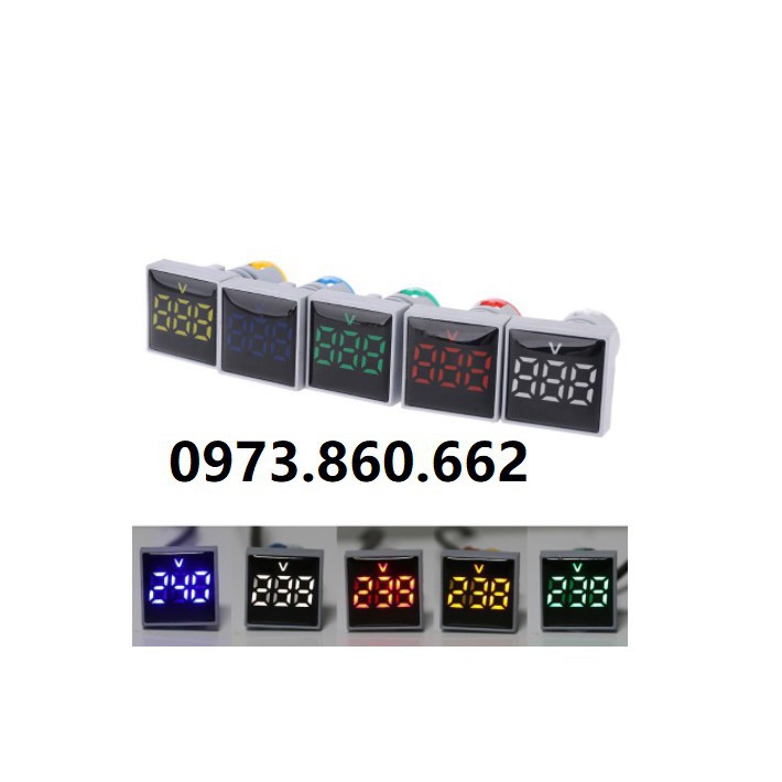 Vôn kế , Ampe kế điện tử - Đèn LED hiển thị dòng điện  , Điện áp  -TBĐ