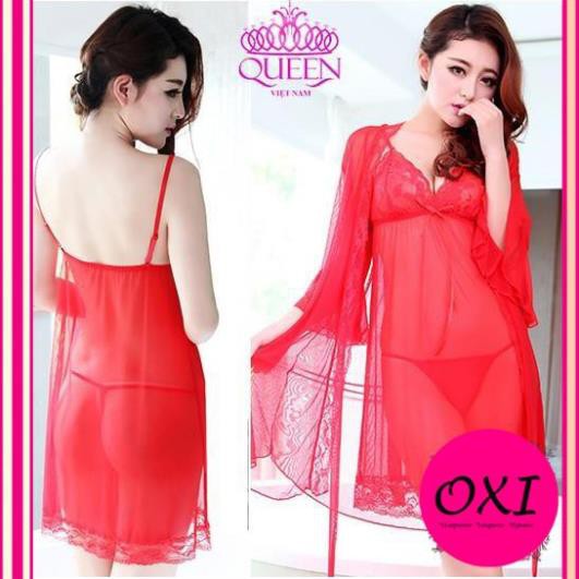 [Siêu Gợi Cảm – Tôn Dáng] Váy ngủ có áo choàng quyến rũ VAY272A-đồ ngủ đẹp