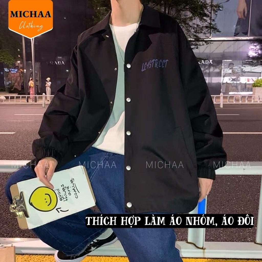 Áo Khoác Bomber Dù LEASTREET Nam Nữ Ulzzang Unisex Form Rộng Jacket - MICHAA