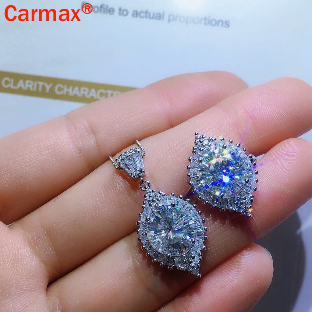 Mặt Dây Chuyền Cỡ Lớn Họa Tiết Moissanite