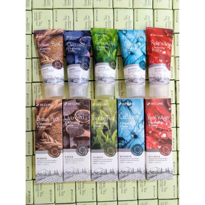 Sữa rửa mặt 3W CLINIC GREEN TEA CLEANSING FOA