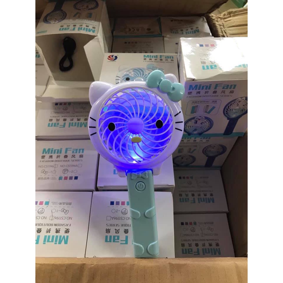 Quạt Cầm Tay Mini Để Bàn Minifan Nhiều Chế Độ Gió , Nhỏ Gọn, Nhiều Màu Sắc, Cực Mát, Hỗ Trợ Pin Sạc Dùng Cực Lâu