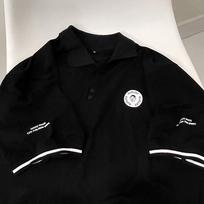 Áo Polo Unisex Form rộng Tay Lỡ Hoạ Tiết Logo Zototo 10034 | BigBuy360 - bigbuy360.vn