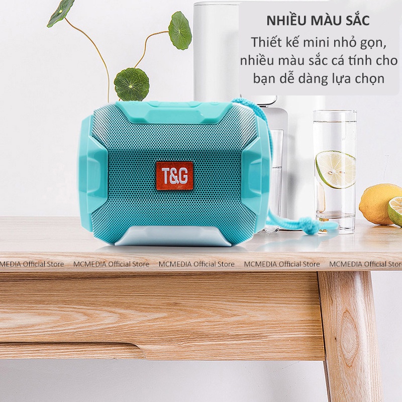 Loa Bluetooth Nghe Nhạc Hay A005 Mini Có Đèn LED 7 Màu Nháy Theo Nhạc Công Suất 5W Ấm Bass Mạnh Hỗ Trợ Thẻ Nhớ, USB