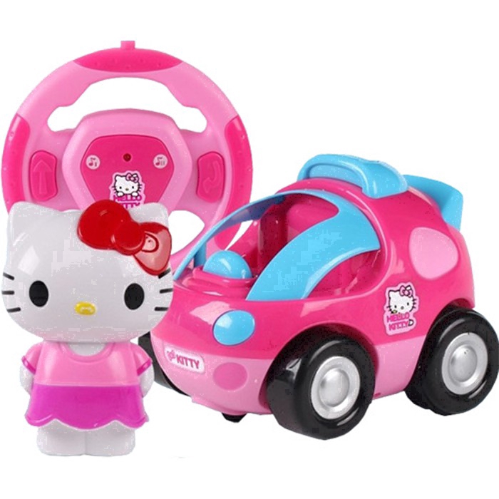 Đồ Chơi Xe Hơi Hello Kitty Có Đèn Và Nhạc Dễ Thương Cho Bé