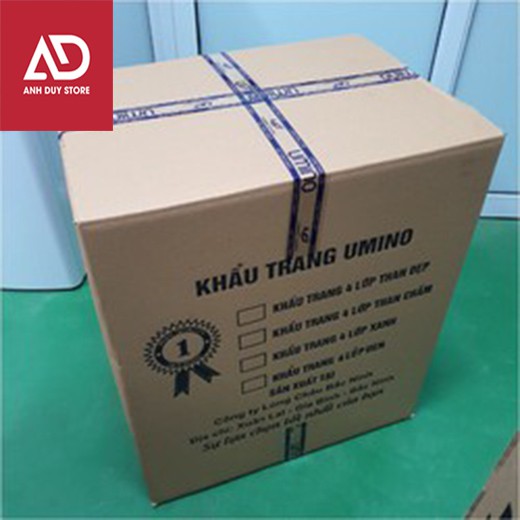 Khẩu Trang Y Tế 4 Lớp Kháng Khuẩn UMINO, Hộp 50 Chiếc Tác Dụng Lọc Khói Bụi Độc Hại Bảo Vệ Sức Khỏe Toàn Cầu