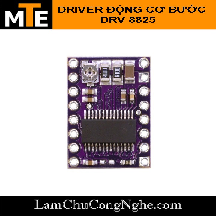 Mạch điều khiển động cơ bước DRV8825 Step driver (Có kèm tản nhiệt)