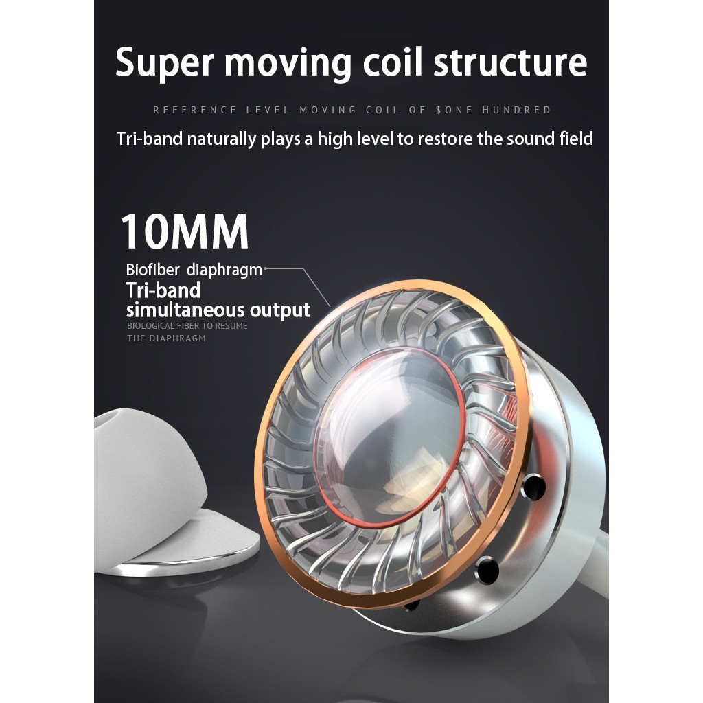 Tai Nghe Nhét Tai Jack 3.5mm Âm Thanh Siêu Trầm Có Micro Chống Ồn Chuyên Dụng