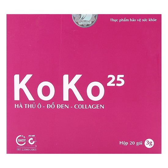 KoKo 25- Cao hà thủ ô collagen làm đen tóc đẹp da