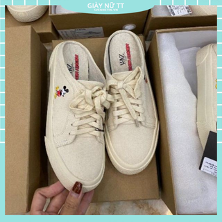 Giày thể thao hở gót Zara họa tiết chuột Mickey cho nữ