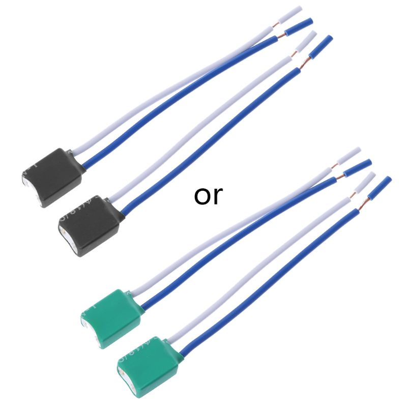 Set 2 ổ cắm bóng đèn H7 kèm dây chuyên dụng