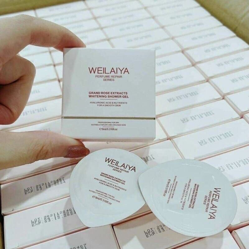 [ CHÍNH HƯƯeilaiya mini Sữa Tắm Trắng Da hương nước hoa Weilaiya