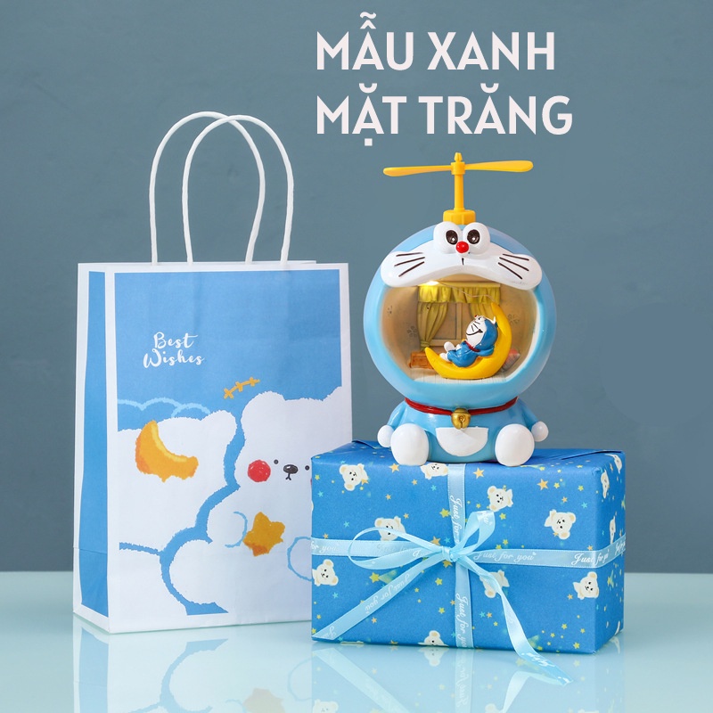 Đèn ngủ DORAEMON siêu dễ thương dùng trang trí phòng ngủ + quà tặng cho bạn Gái