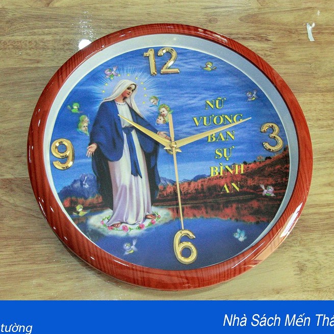 Đồng hồ treo tường Đức Mẹ Ban ơn - Quà tặng Công Giáo