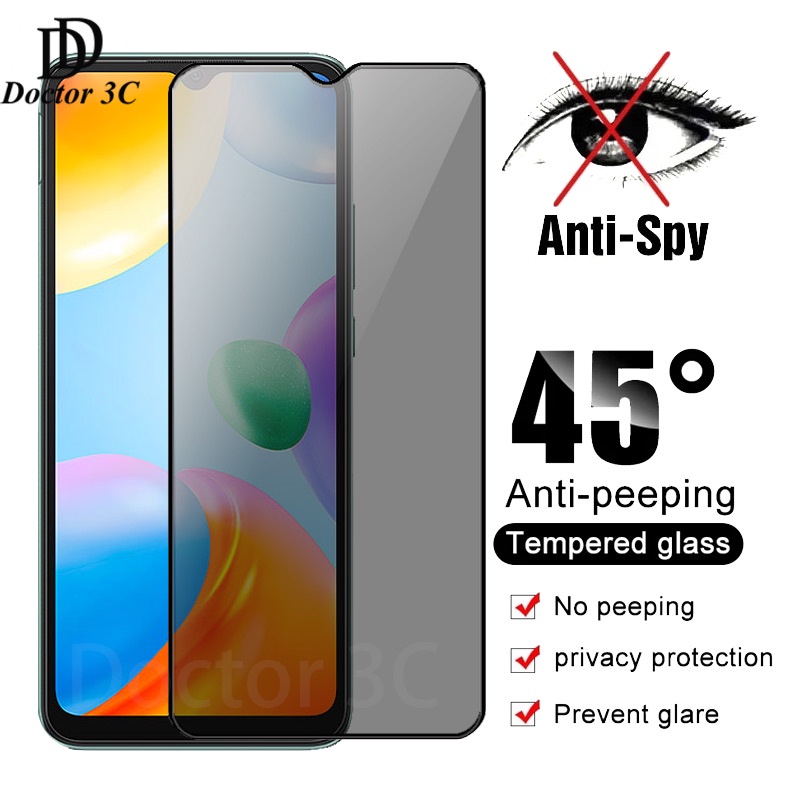 Kính cường lực chống nhìn trộm Full màn hình cho Redmi 13C 12 12C 11A A2 A1 10 9 8 10A 10C 9T 9A 9C 8A K60 K50 K40 Gaming K30 K20 Pro Plus A2+ Pro+ 4G 5G 2023