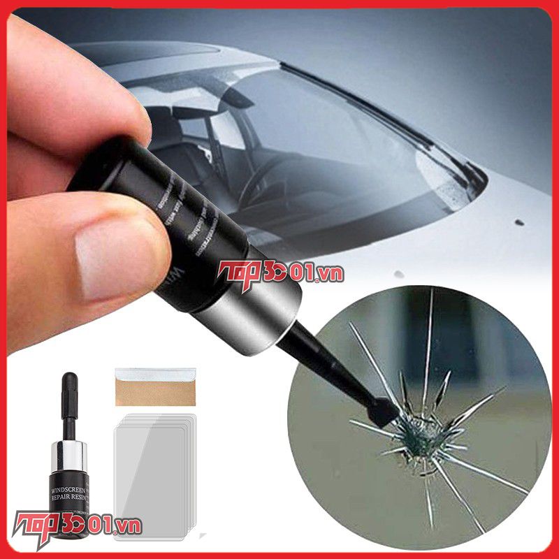 Keo Dán Resin Sửa Chữa Kính Chắn Gió Xe Hơi Bị Nứt