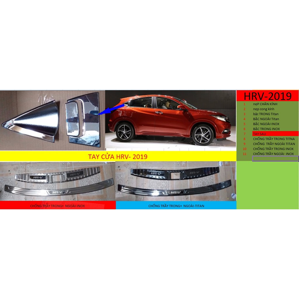 Phụ Tùng HRV, Phụ Kiện, Đồ Chơi, Trang Trí, Làm Đẹp xe Honda HRV