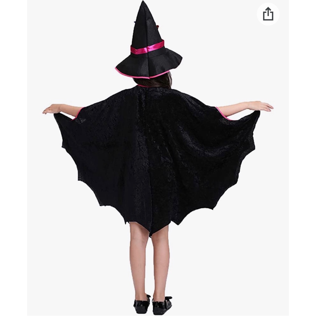 Bộ Áo choàng nón và túi phù thủy cosplay Halloween