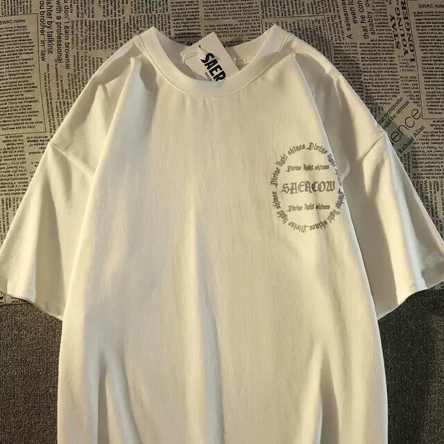 Áo thun MMIOT tay ngắn in họa tiết đầu lâu phong cách gothic harajuku thời trang đường phố cho nam