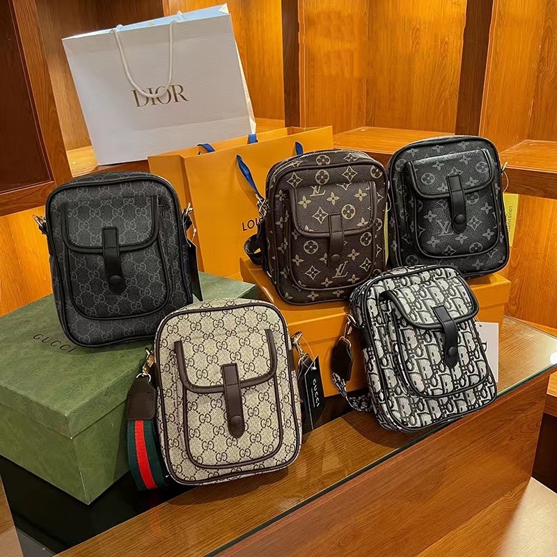 Túi Da Đeo Vai Đựng Điện Thoại Thời Trang Cho Nam