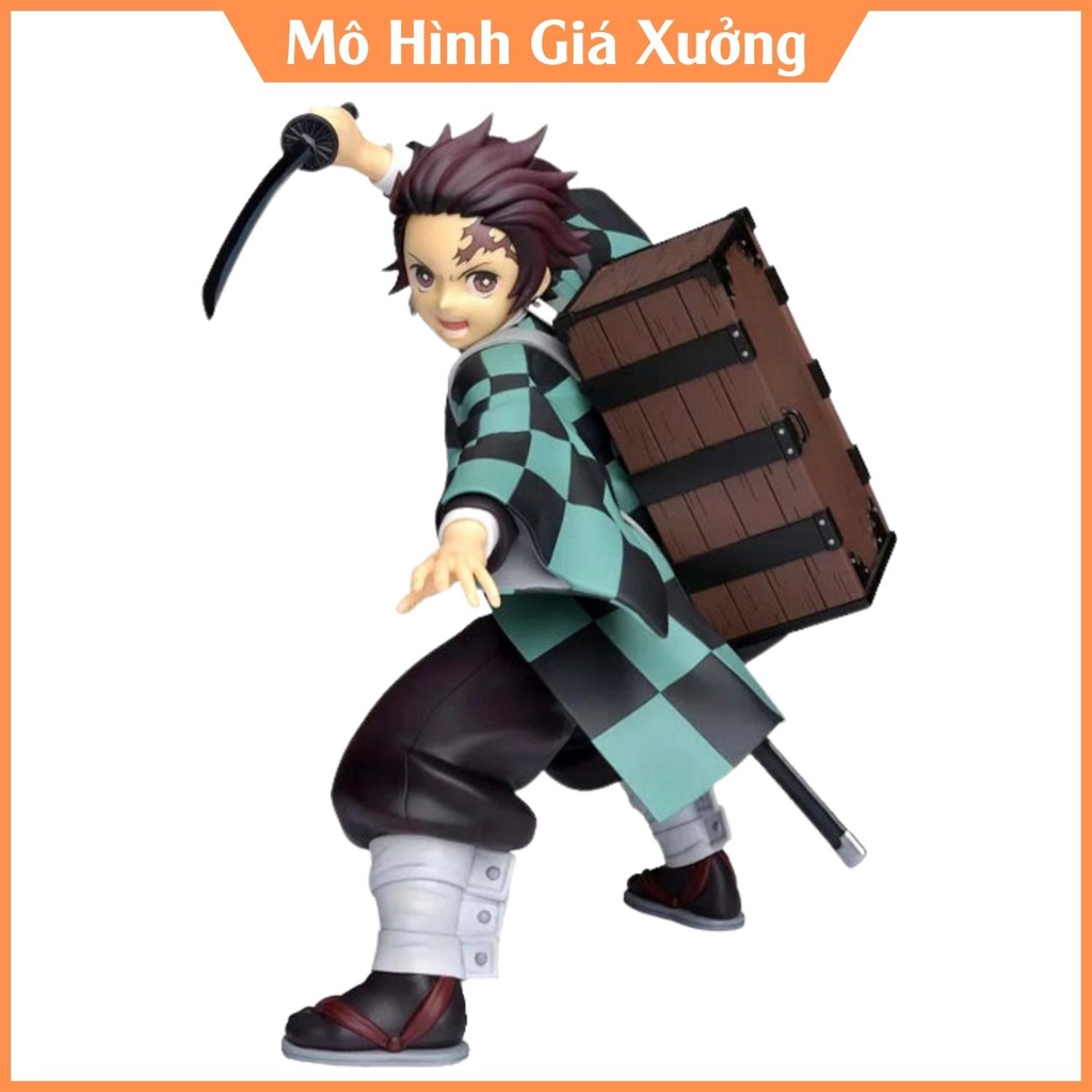 Mô hình Kimetsu No Yaiba figure Demon Slayer Kamado Tanjirou cao 17 cm trạng thái chiến đấu - figure thanh gươm diệt quỷ