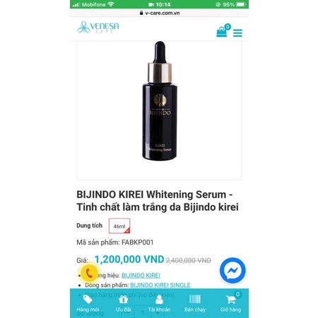 Bộ Bijindo cải thiện sắc tố và dưỡng ẩm da