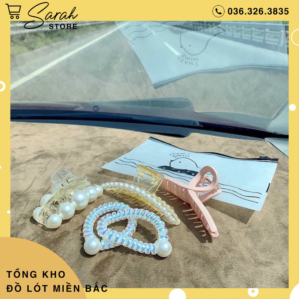 Set 5 Kẹp Tóc Túi Zip Siêu Sang Chảnh