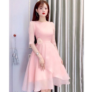 Váy be xòe thắt nơ lưng