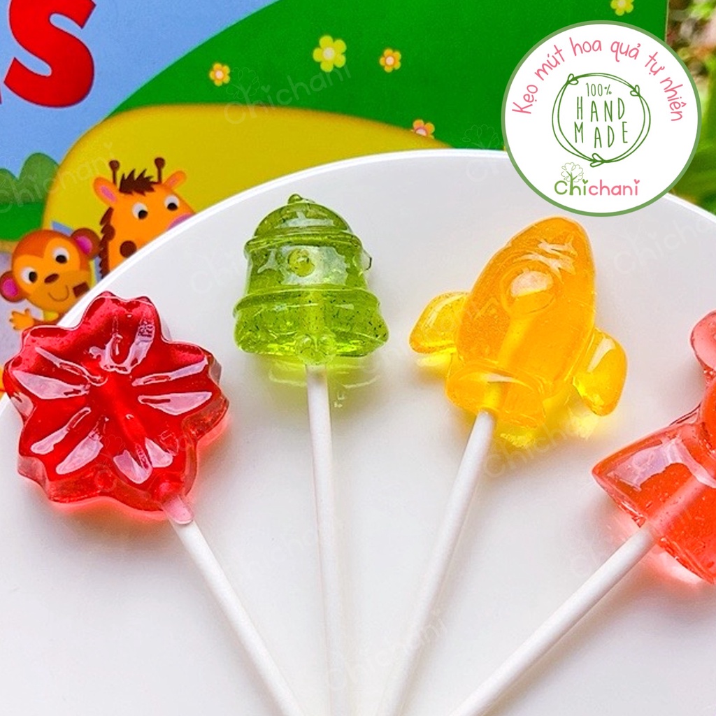 Kẹo mút hoa quả HANDMADE- ăn vặt an toàn đảm bảo cho bé