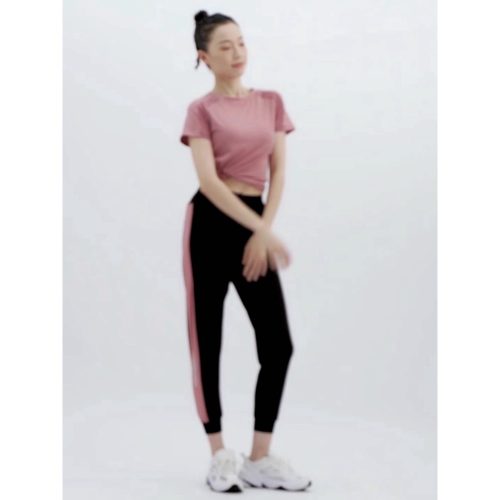 Bộ Đồ tập gym nữ LUHAZO  yoga erobic nữ áo ngắn tay quần dài chất co giãn 4 chiều thấm hút tốt YJCKPS&amp;YJDXW D10T2&amp;3