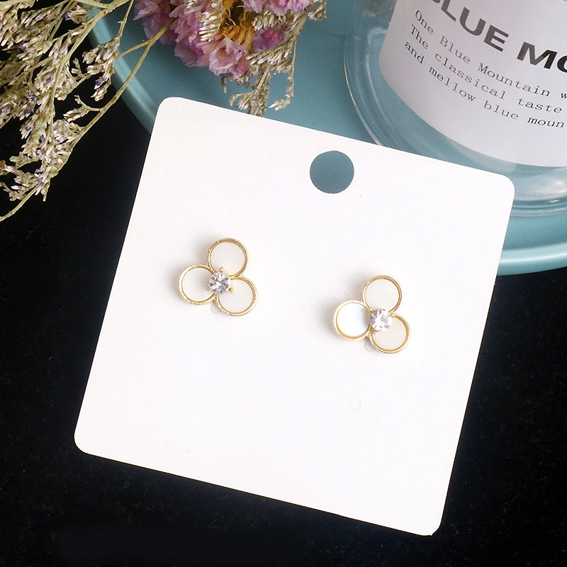 Bông Tai Đính Đá Kim Cương Nhân Tạo Thời Trang Dành Cho Nữ