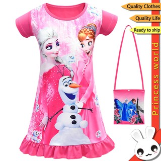 Đầm Công Chúa Elsa Anna Trong Phim Frozen 2 Cho Bé Gái