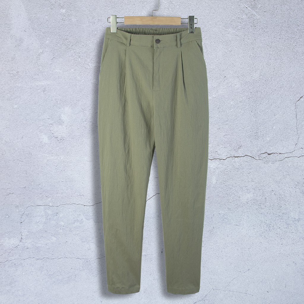 Quần Tây Nam Dáng Âu Chất Đũi Sơ Gỗ Sồi Mềm, Mịn | BigBuy360 - bigbuy360.vn