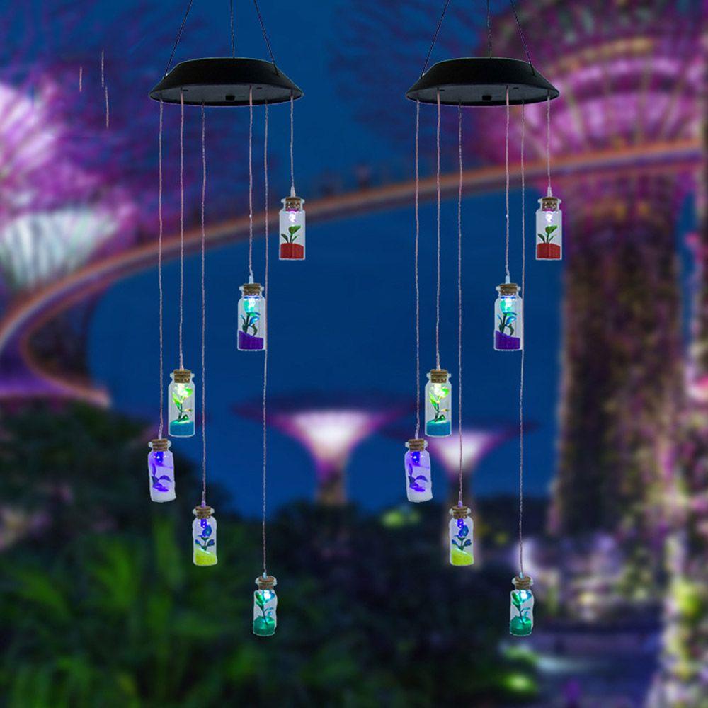 Chuông Gió Có Đèn Trang Trí Lối Đi Sân Vườn