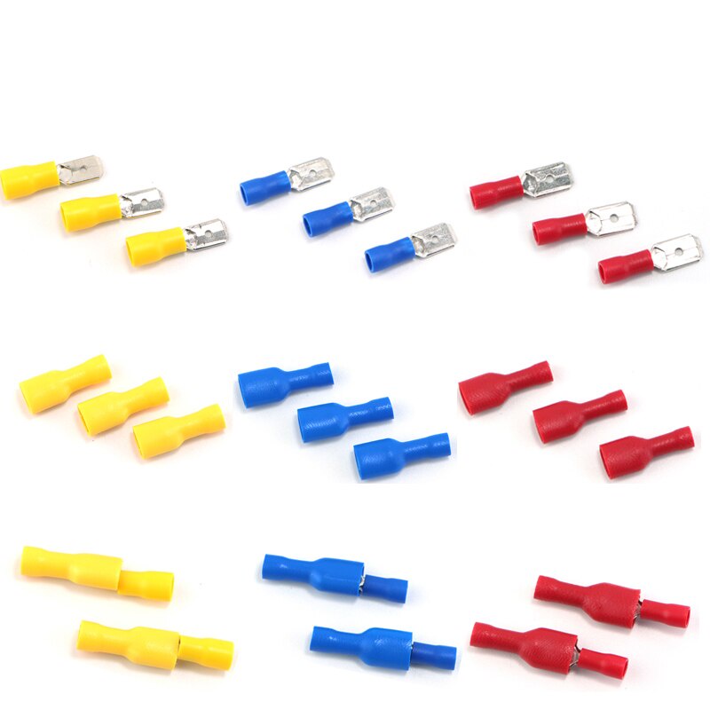 [Đơn tối thiểu 30k] Đầu cos dây điện ghim đực+cái 100cái FDFD+MDD 1.25-250, 2-250, 5.5-250 chất lượng cao