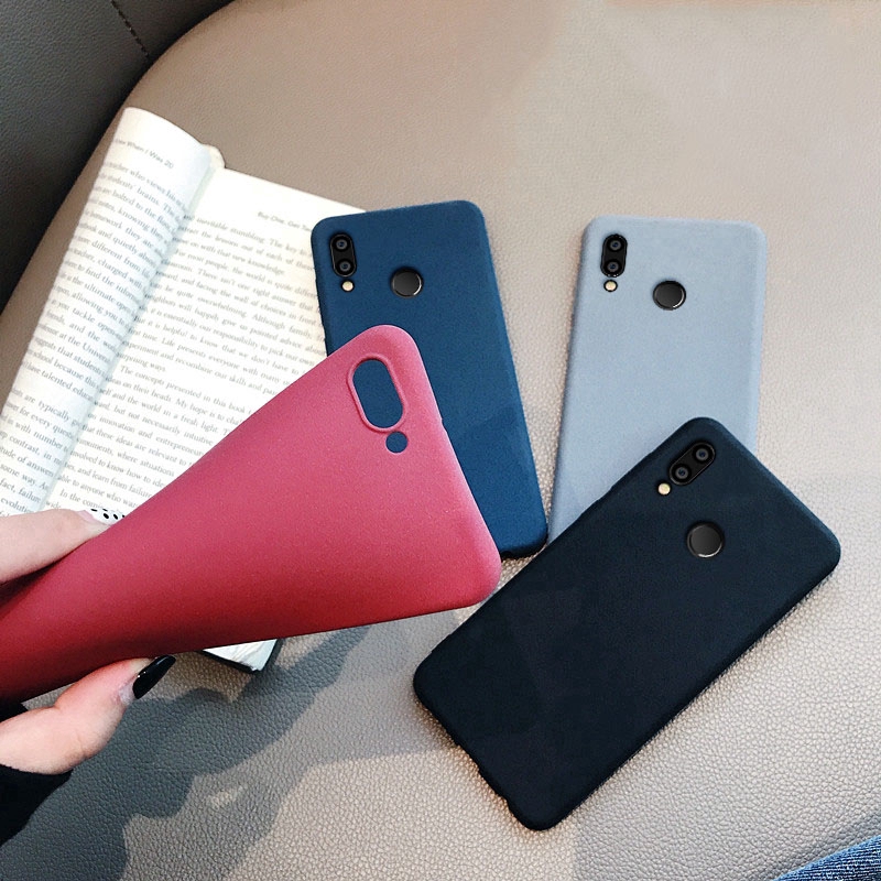 Ốp điện thoại mềm nhám chống dấu vân tay thời trang cho Huawei Nova 4e 4 3 3i 3e 2i