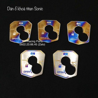 Miếng dán ổ khoá titan cho sonic - mrp069