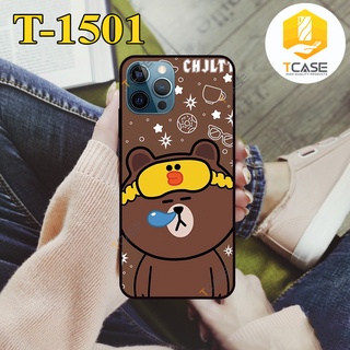 Ốp lưng Iphone 11, 11 Pro, 11 Pro Max in hình Gấu Nâu | Ốp Basic nhám chống sốc bảo vệ camera