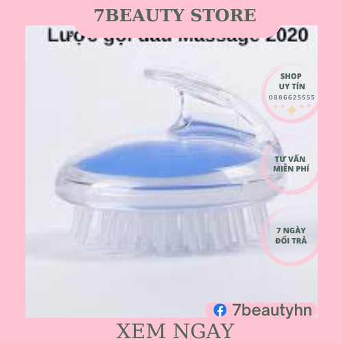Lược gội đầu silicon dưỡng sinh massage da đầu