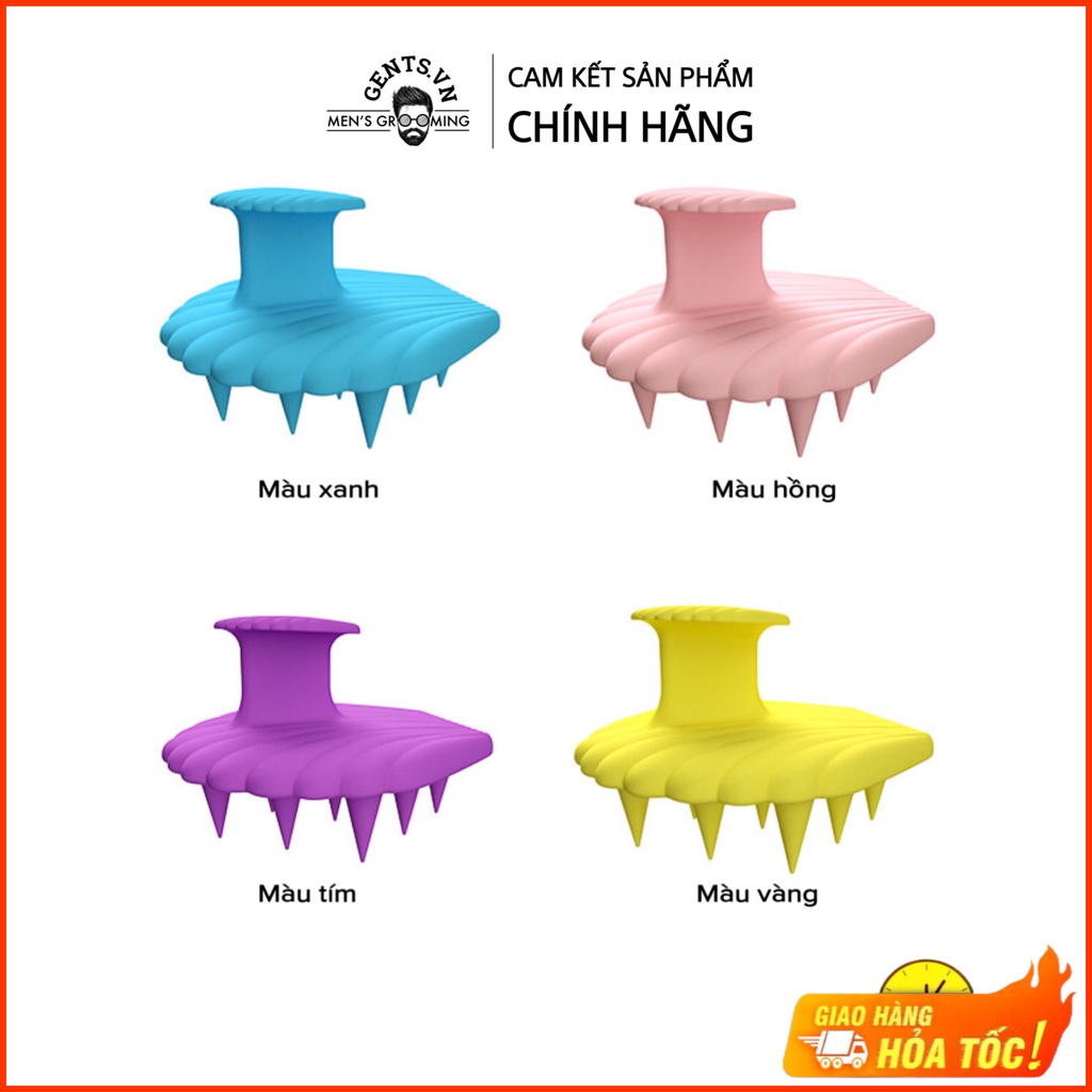 Lược gội đầu CHOKWAY bằng silicone mềm - Massage da đầu, làm sạch sâu, giảm rụng tóc và giảm nhờn cho da đầu