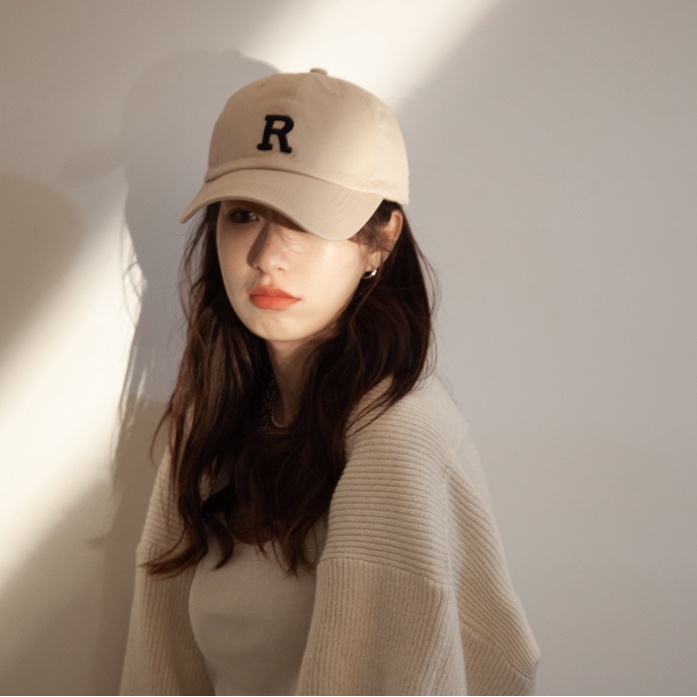 Mũ lưỡi trai thêu chữ R unisex Hàn Quốc đẹp rẻ ulzzang nam nữ - Nón kết