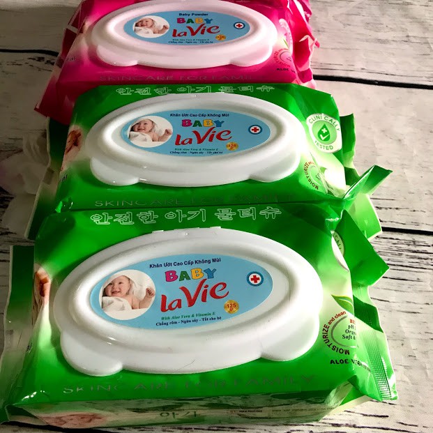 GIẤY ƯỚT BABY LAVIE LOẠI LỚN 120 TỜ GIÁ SĨ