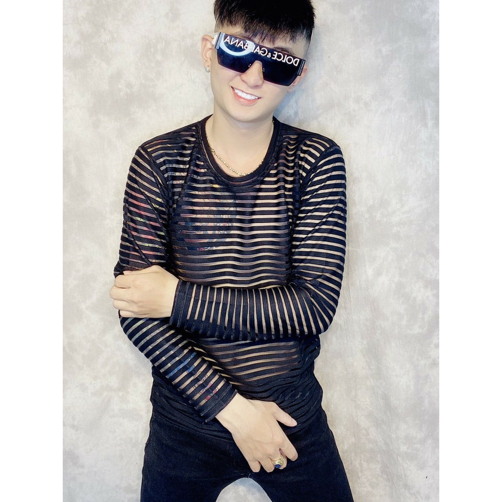 Áo thun lưới nam tay dài  mẫu độc lạ | BigBuy360 - bigbuy360.vn