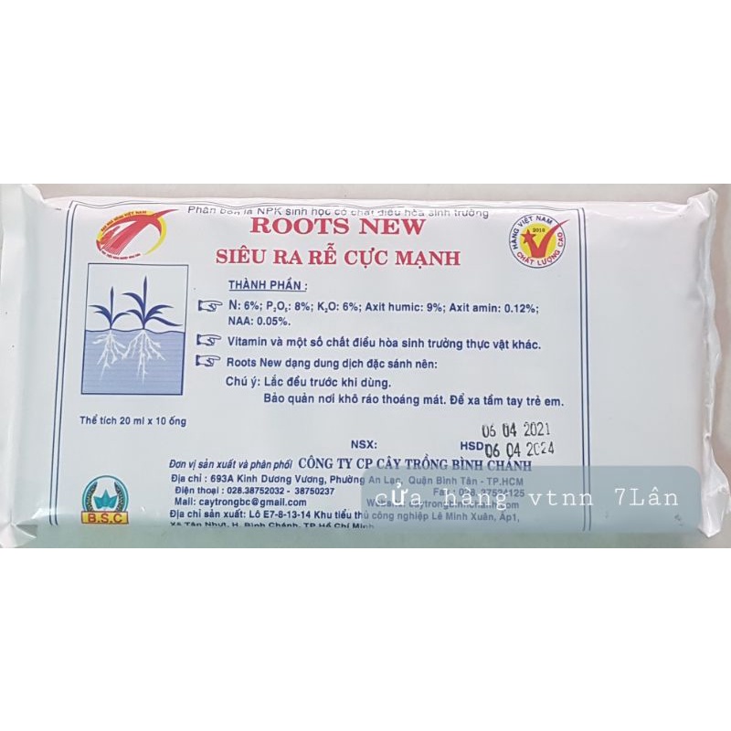 Siêu ra rể cực mạnh Roots New 20ml(1lọ)