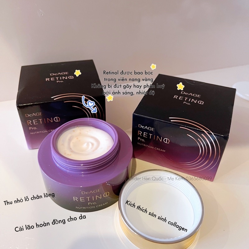 Kem dưỡng chống lão hoá trẻ hoá da Retinol Pro Nutrition Cream Deage