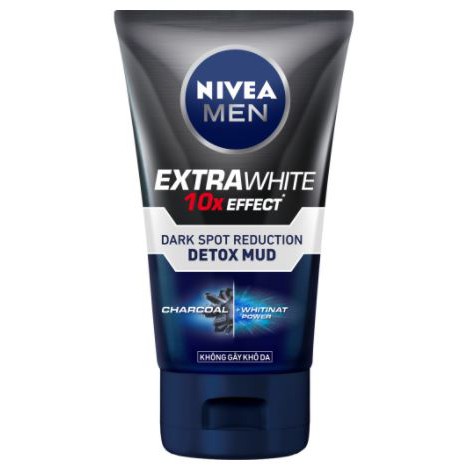 Sữa rửa mặt NIVEA MEN Detox Mud bùn khoáng giúp sáng da & mờ thâm mụn (100g)