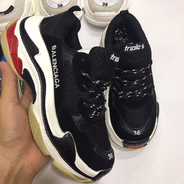 ⚡️[Tặng hộp và nước lau giày]  Giày ULZ TRIPLE S NAM NỮ | BigBuy360 - bigbuy360.vn