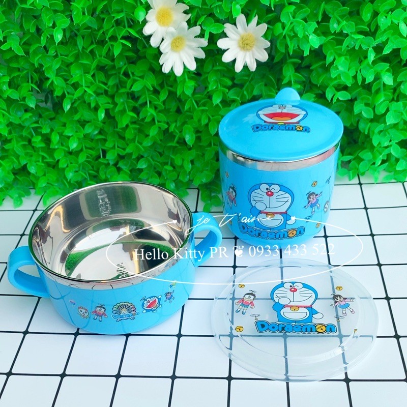 Chén ly inox 304 Hello Kitty Doremon Doraemon